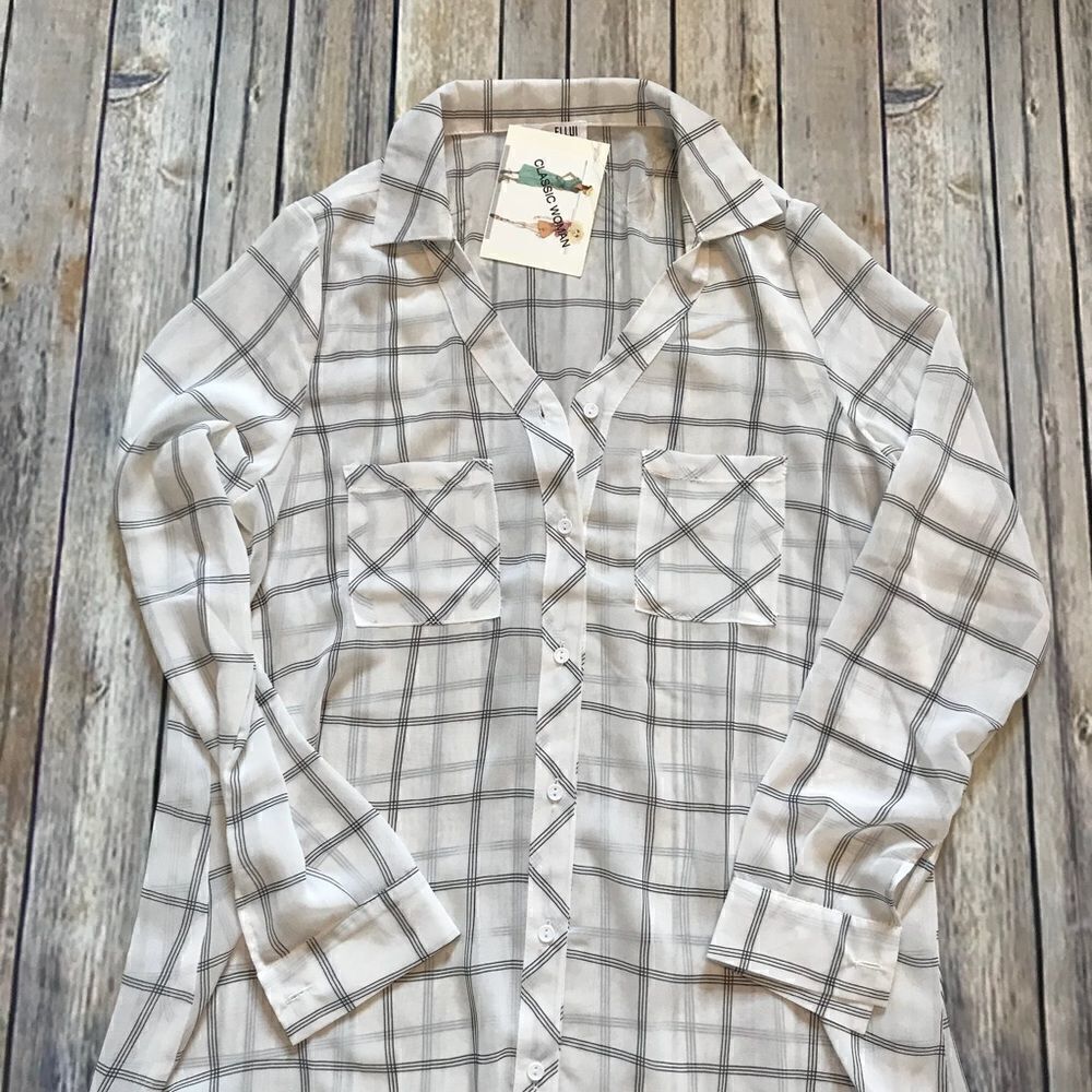 Window  pane blouse - Picture 3 of 5